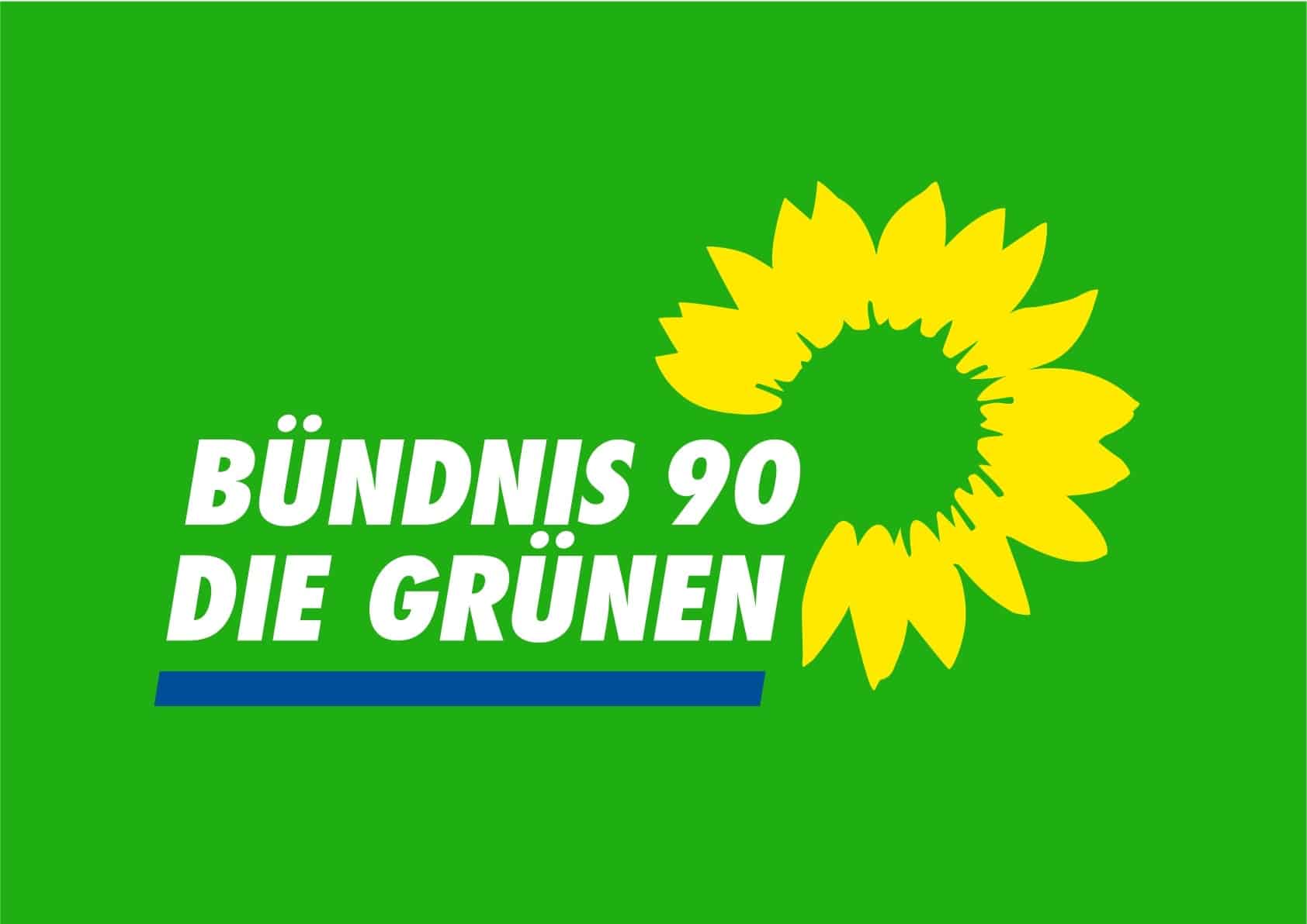 GRÜNE Logo 4farb auf grün